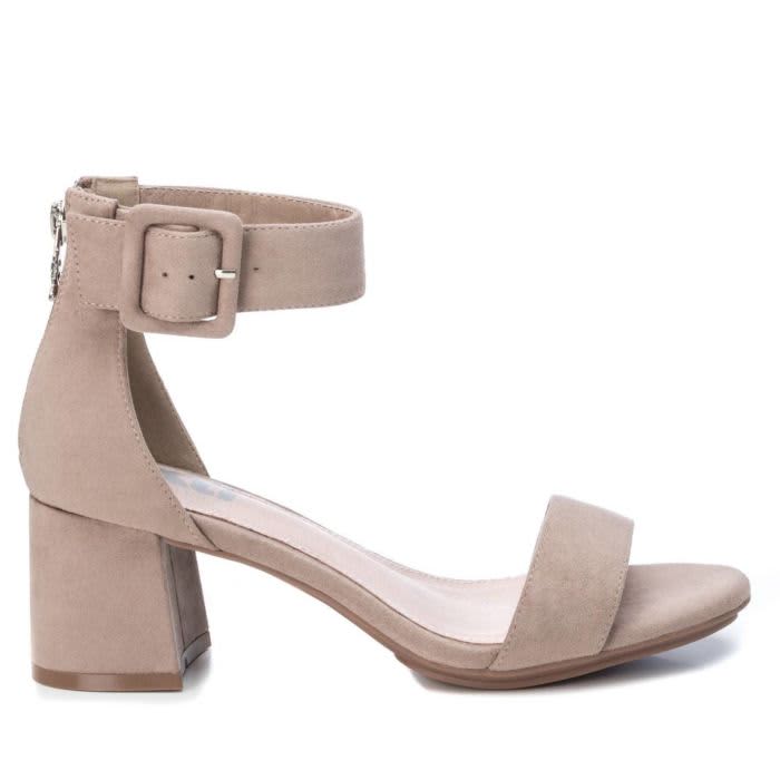 taupe block heel sandals