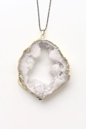 White Druze Necklace