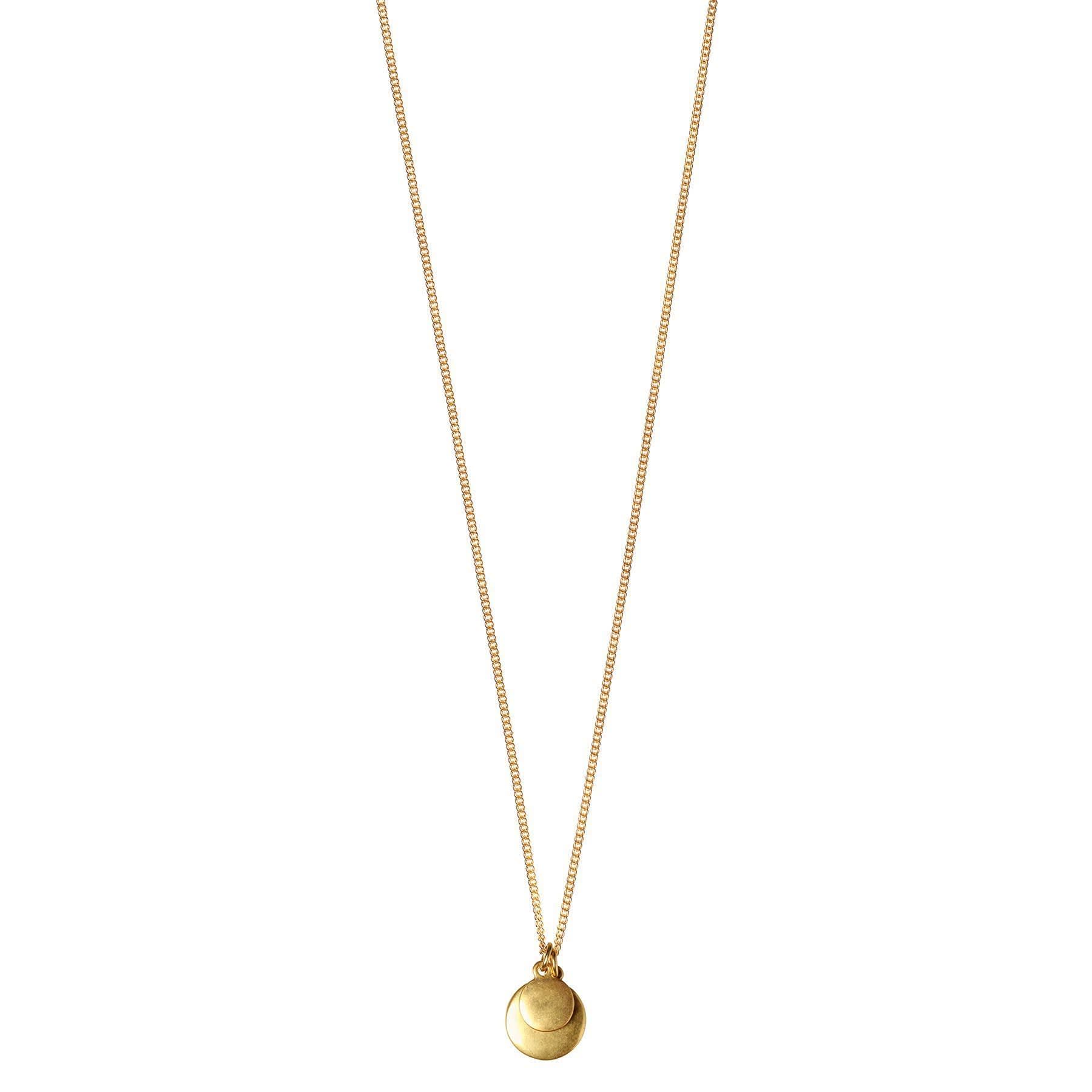 Gail Disk Necklace Gold