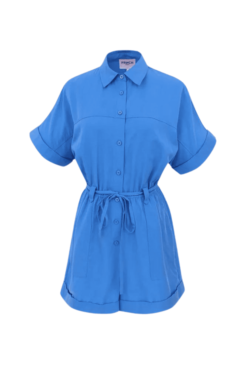 Lily Belted Playsuit Electric Blue