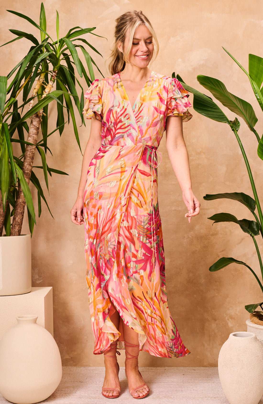 Ulla Floral Wrap Dress