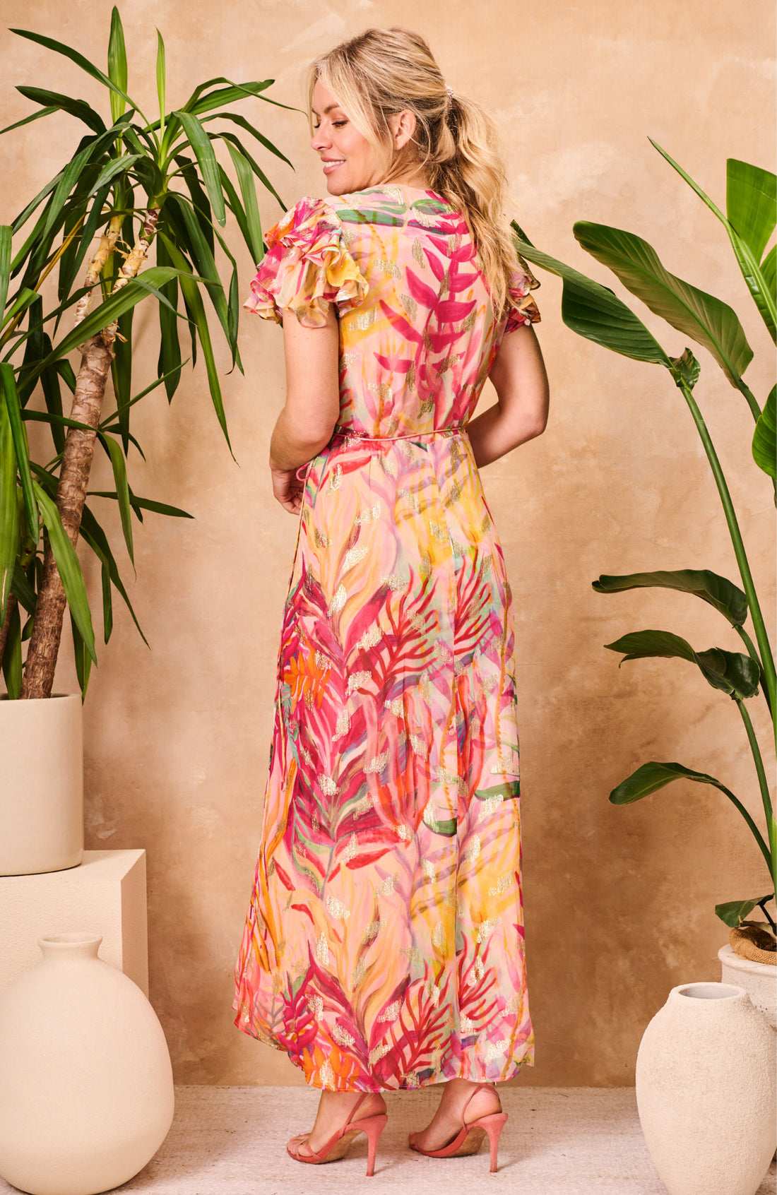 Ulla Floral Wrap Dress - Image 4