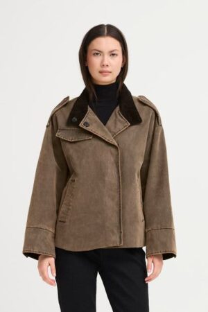 Fazola Jacket Washed Brown