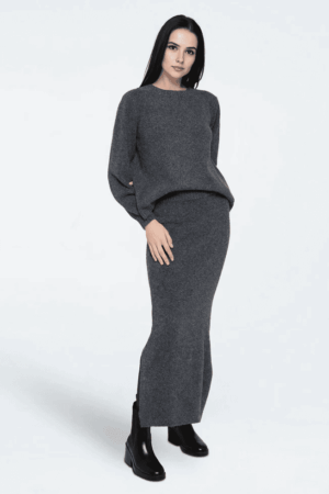 Asla Open Back Knit Grey