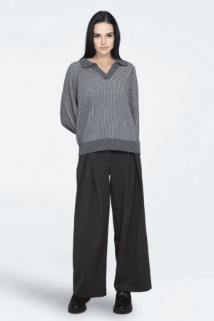 Della Cable Knit Grey