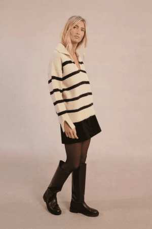 Grace Stripe Jumper Cream
