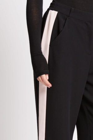 Vinnie Stripe Trouser Black