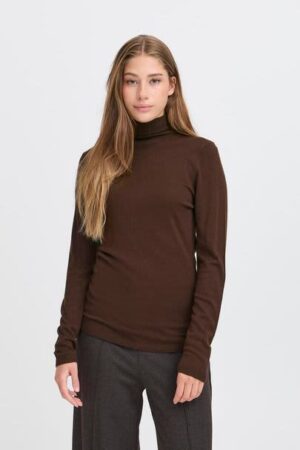 Mafa Fine Knit Polo Brown