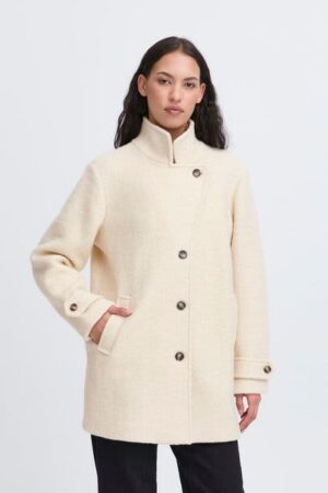 Stipa Wool Blend Coat Almond