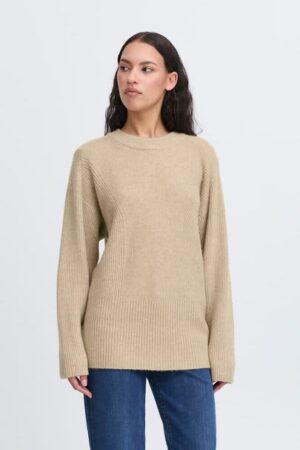 Ducie Longline Jumper Oatmeal