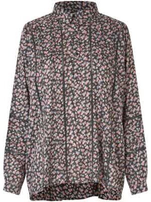 Lari Floral Shirt Black