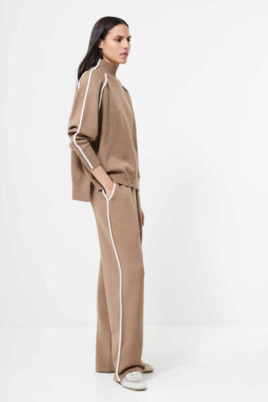 Jordan Trouser Camel/Porcelain Cream