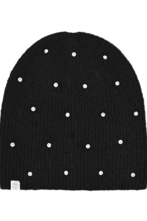 Daphne Embellished Beanie Black