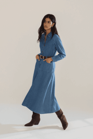 Lee Midi Denim Dress