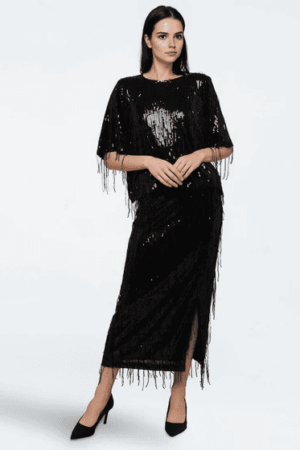 Lubinu Sequin Skirt Black