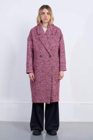 Amber Tweed Pink Coat