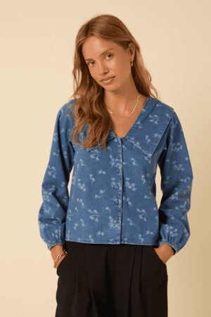 Towan Sailor Denim Top