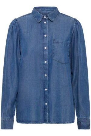 Borgie Shirt Washed Dark Blue