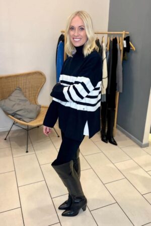 New Americana High Knee Boot Black