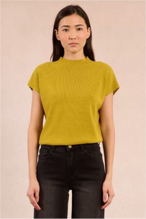 Farrah High Neck Top Lime