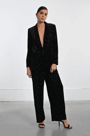 Kimberly Velvet Pants Black