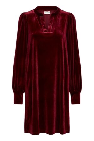 Barbara Velvet Dress Fig