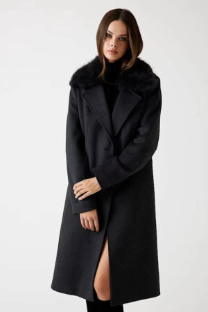 Karole Fur Collar Coat