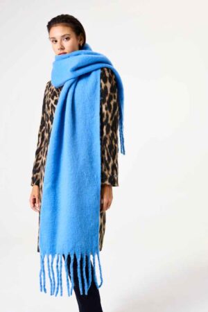 Sloane Tassel Scarf Blue