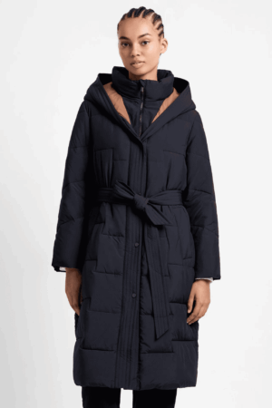 Minnie Belted Coat Black