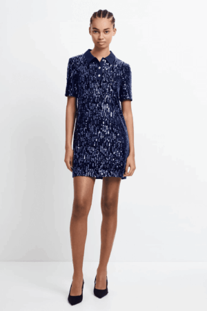 Trinny Velvet Sequin Dress