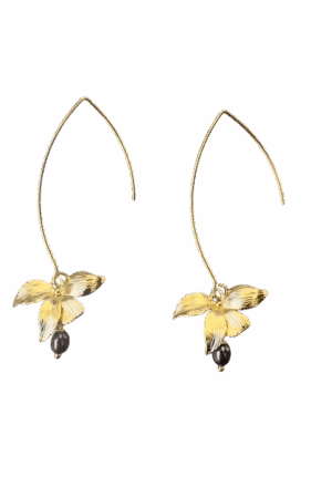 Petals Earrings Black