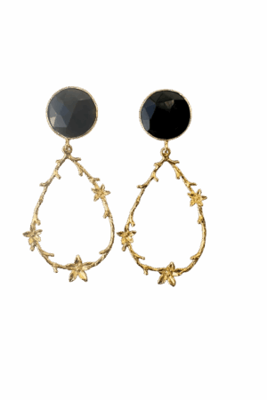 Fleur Earring Black