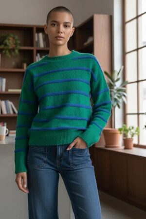 Oberon Blue Stripe Knit