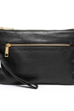 Avery Black Clutch
