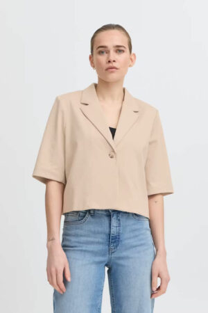 Kate Cropped Jacket Doeskin