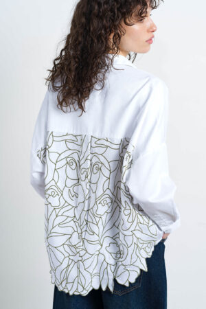 Lotta Embroidered Back Shirt