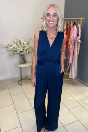 Telma Navy Jumpsuit