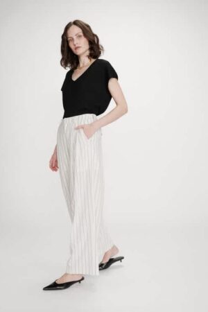 Very Pinstripe Trouser White