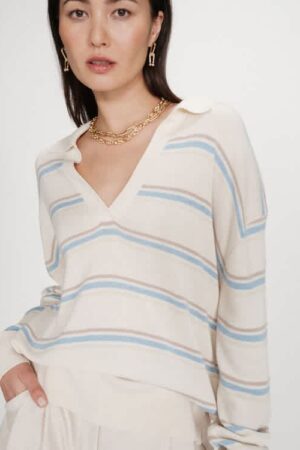 Vaporetto Stripe Knit Vanilla