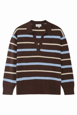 Vaporetto Stripe Knit Chocolate
