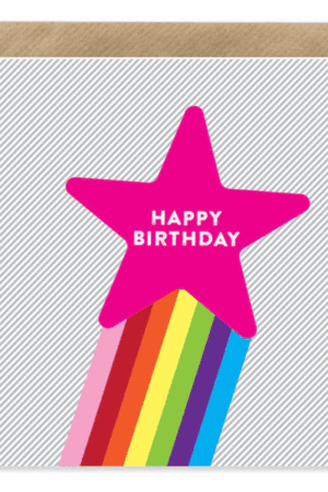 BB 'Happy Birthday Rainbow Star' Card