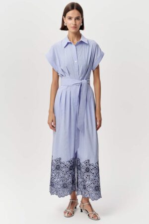 Zoie  Stripe Jumpsuit Blue