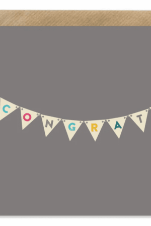 BB 'Congrats Bunting' Card