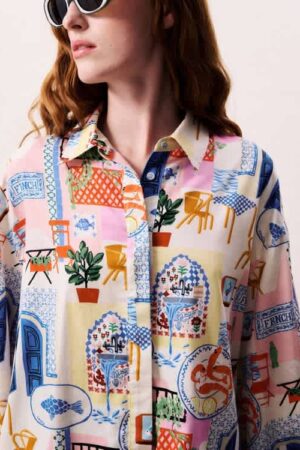 Frnch Holiday Print Shirt