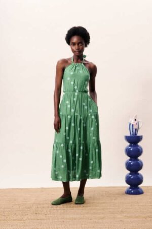 Frnch Daisy Dress Green